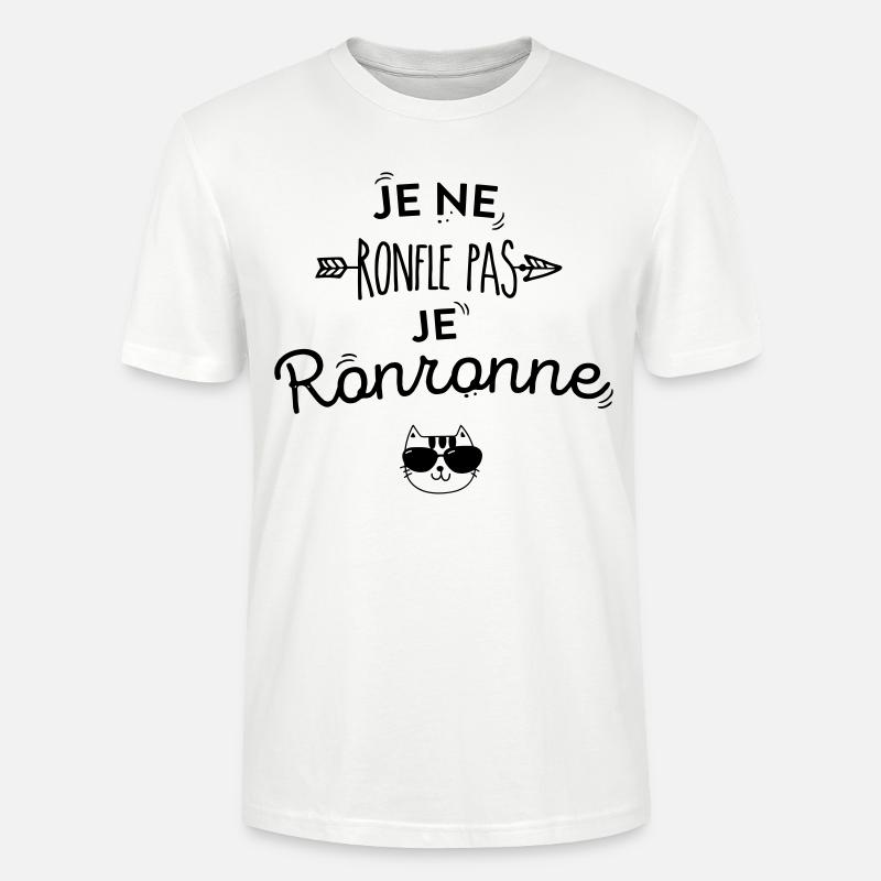 Je ne ronfle pas !!! - T-shirt bio CRAFTER Stanley Stella Unisexe - blanc