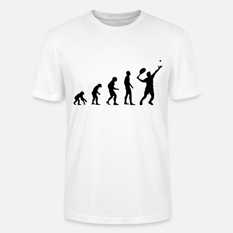 évolution de Tennis - T-shirt bio CRAFTER Stanley Stella Unisexe - blanc