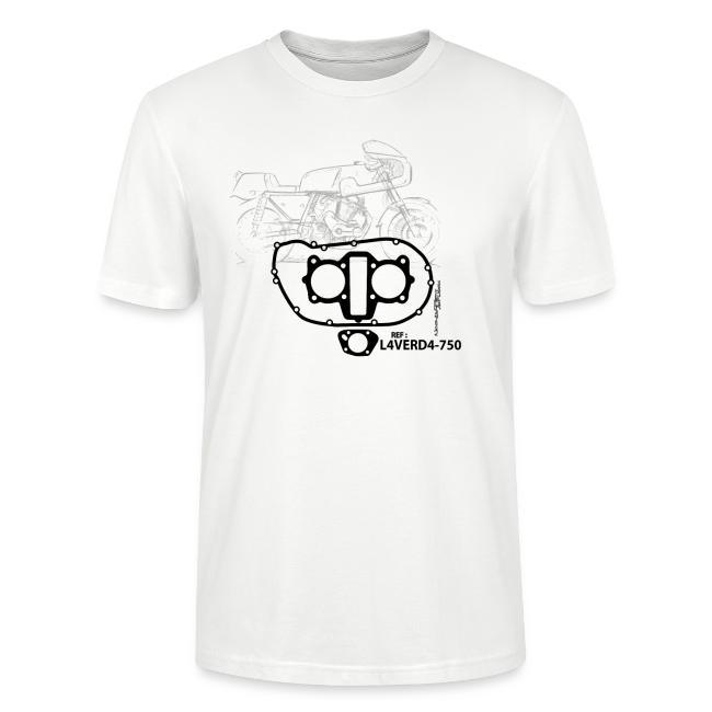 design T shirt L4VERD4 750 Black and White