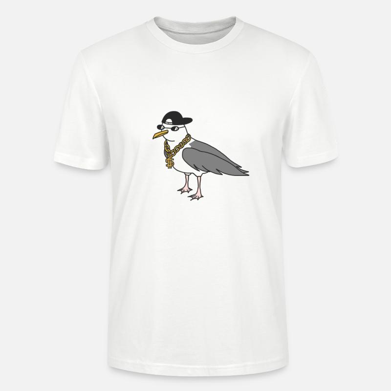 Rapper Seemöwe - Stanley/Stella Unisex Bio-T-Shirt CRAFTER - Weiß