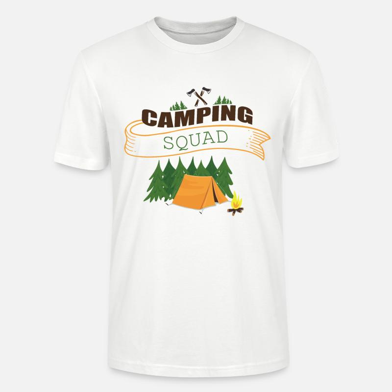 CAMPING SQUAD Team Camping - Stanley/Stella Unisex Bio-T-Shirt CRAFTER - Weiß