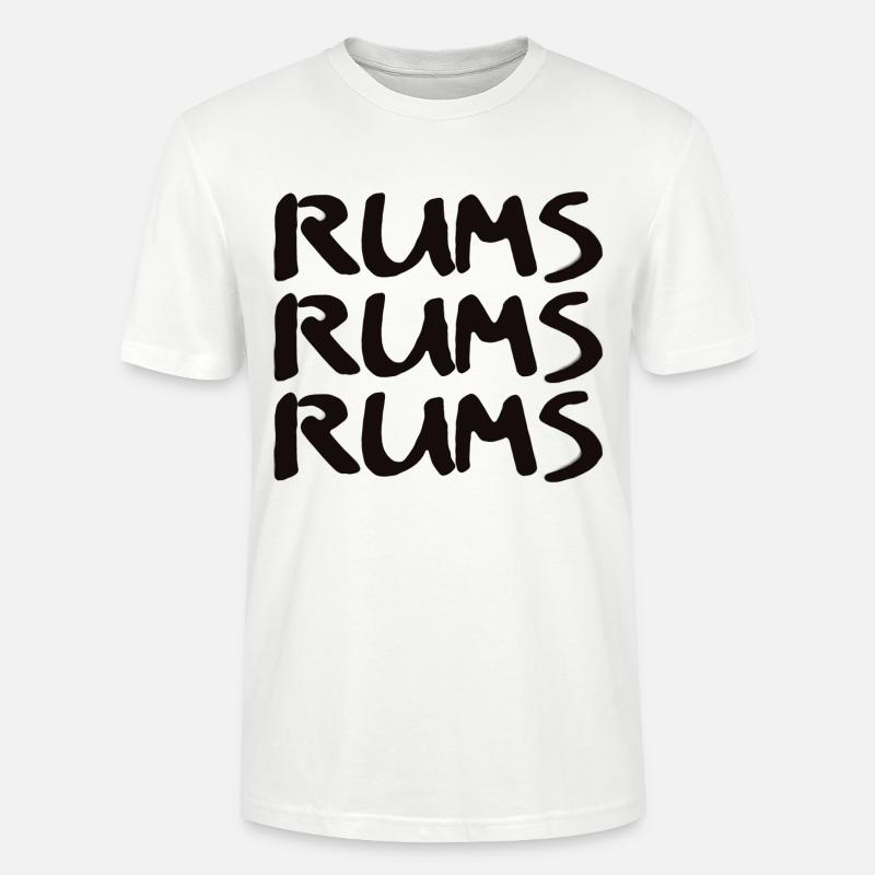 Rums Rums Rums - Stanley/Stella Unisex Bio-T-Shirt CRAFTER - Weiß