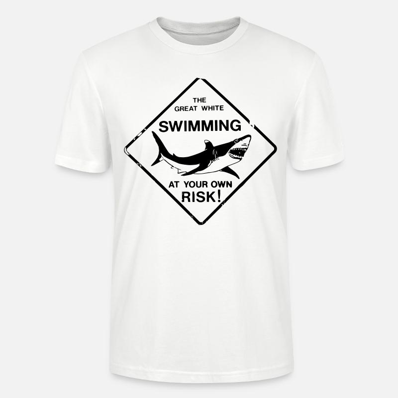 White Shark Great White - Stanley/Stella Unisex Bio-T-Shirt CRAFTER - Weiß