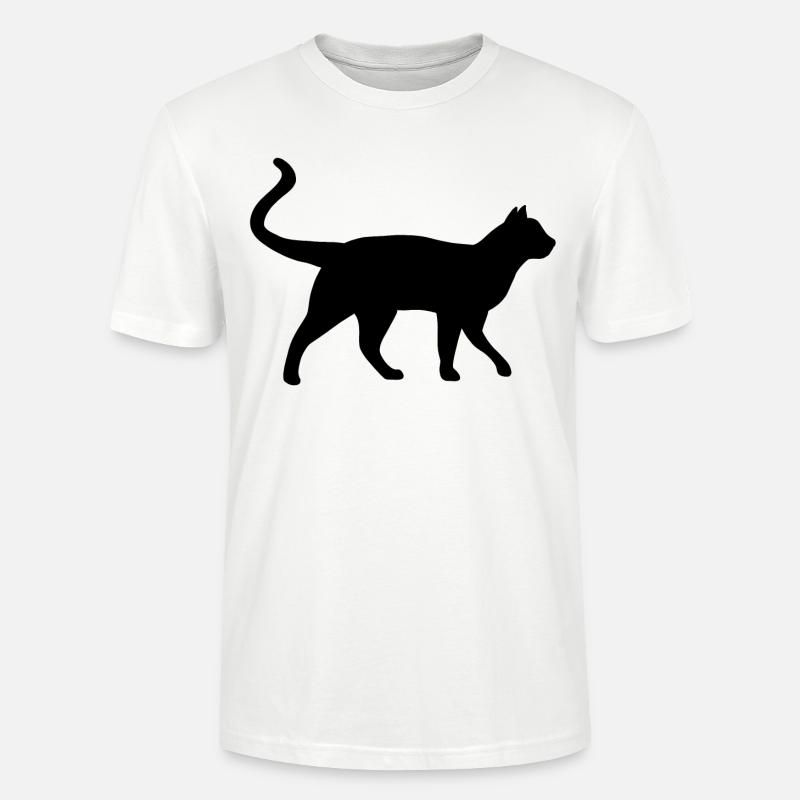 Katze - Stanley/Stella Unisex Bio-T-Shirt CRAFTER - Weiß