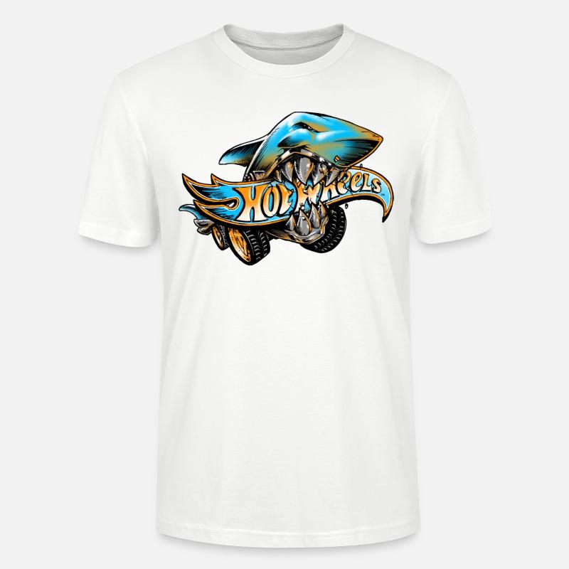 Hot Wheels Logo Mit Hai - Stanley/Stella Unisex Bio-T-Shirt CRAFTER - Weiß