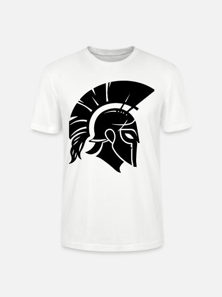 Sparta Spartan Warrior - Stanley/Stella CRAFTER Unisex Organic T-Shirt - white