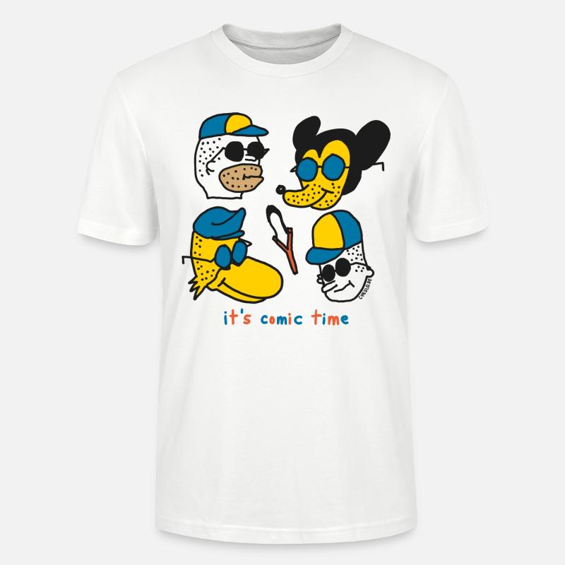 It´s Comic Time by Cheslo - Stanley/Stella Unisex Bio-T-Shirt CRAFTER - Weiß