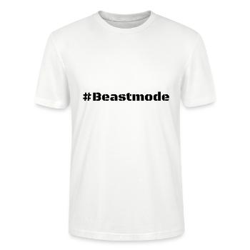 #BEASTMODE - T-shirt bio CRAFTER Stanley Stella Unisexe - blanc - Devant - Alina (178cm) & Michal (187cm)