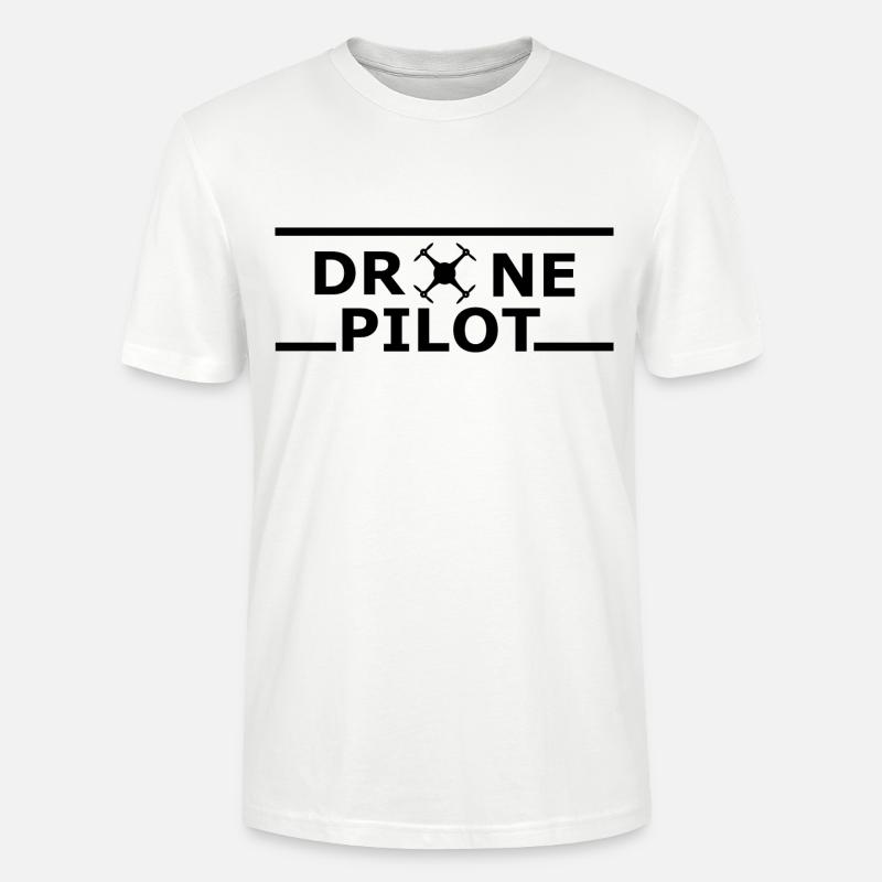 DRONE PILOT - Drohne Pilot - Stanley/Stella Unisex Bio-T-Shirt CRAFTER - Weiß