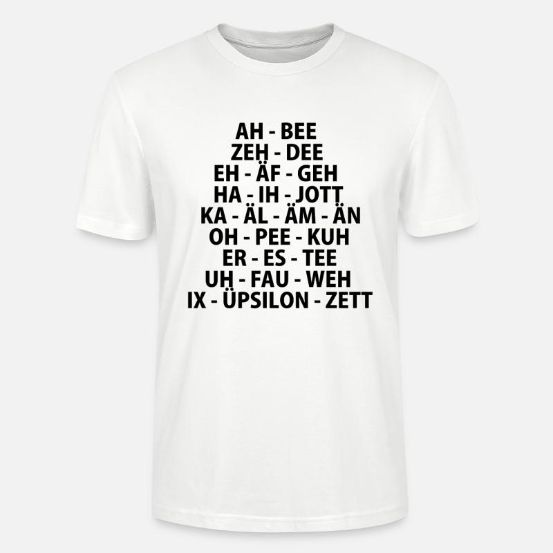 ABC Alphabet - Stanley/Stella Unisex Bio-T-Shirt CRAFTER - Weiß