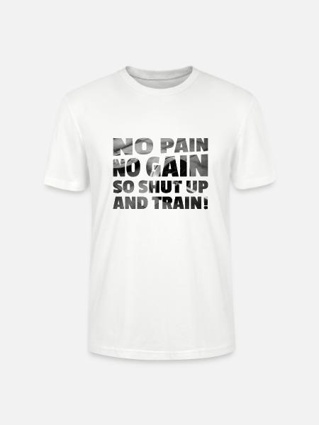 No Pain No Gain - Stanley/Stella Unisex Bio-T-Shirt CRAFTER - Weiß