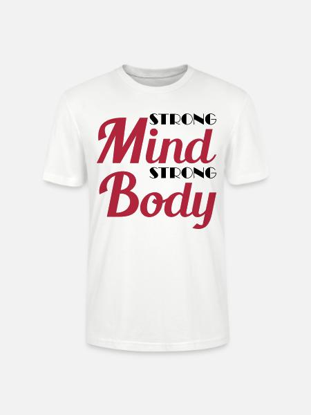 Strong mind, strong body - Stanley/Stella Unisex Bio-T-Shirt CRAFTER - Weiß