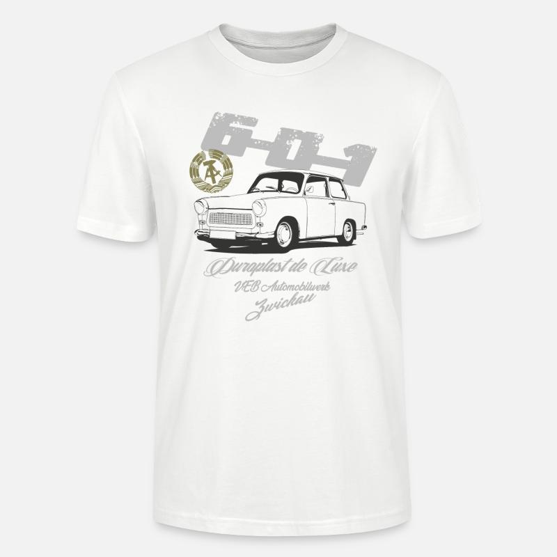 Duroplast de Luxe " 601" - T-shirt bio CRAFTER Stanley Stella Unisexe - blanc