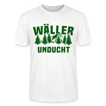 Westerwälder Wäller Unducht Westerwald - Stanley/Stella Unisex Bio-T-Shirt CRAFTER - Weiß - Vorne - Alina (178cm) & Michal (187cm)