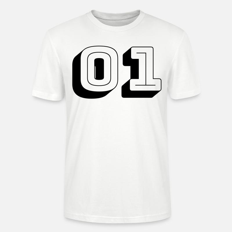 01 - Numéro -Équipe - T-shirt bio CRAFTER Stanley Stella Unisexe - blanc