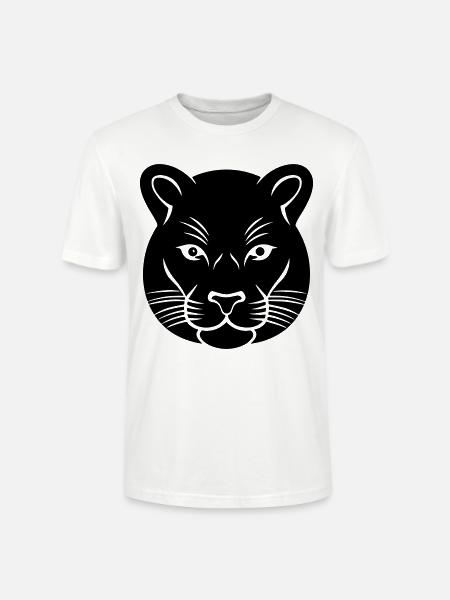 Panther's Head - Stanley/Stella CRAFTER Unisex Organic T-Shirt - white