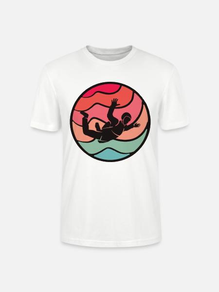 Skydiver Fallschirmspringer Skydive Skydiving - Stanley/Stella Unisex Bio-T-Shirt CRAFTER - Weiß
