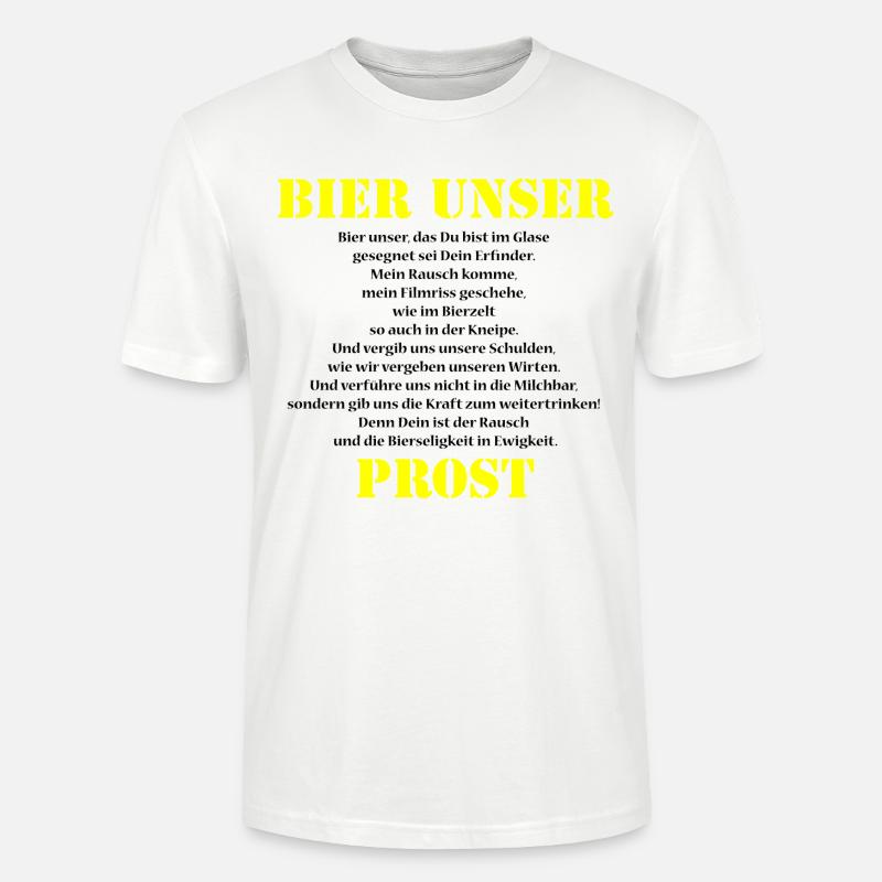 Bier Unser - Stanley/Stella Unisex Bio-T-Shirt CRAFTER - Weiß