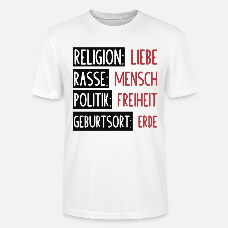 Statement - Keine Trennung oder Spaltung - Stanley/Stella Unisex Bio-T-Shirt CRAFTER - Weiß