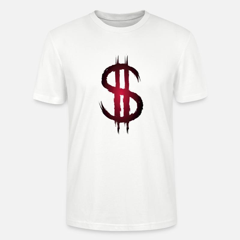 Dollarzeichen Dollar Geld Symbol - Stanley/Stella Unisex Bio-T-Shirt CRAFTER - Weiß