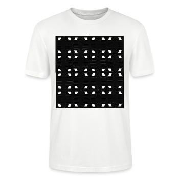 New-Hole-type - Stanley/Stella CRAFTER Unisex Organic T-Shirt - white - Front - Alina (178cm) & Michal (187cm)