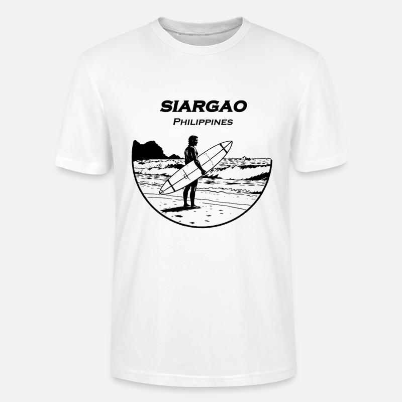Siargao Surfer - Stanley/Stella Unisex Bio-T-Shirt CRAFTER - Weiß