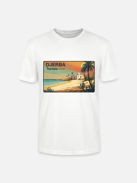 Djerba, Tunisia - Stanley/Stella CRAFTER Unisex Organic T-Shirt - white