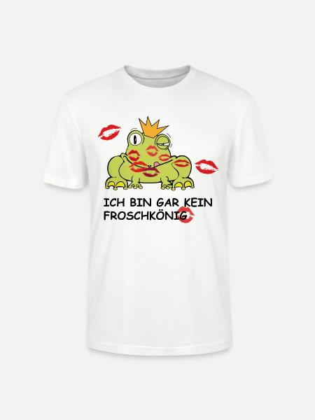 Froschkönig - Stanley/Stella Unisex Bio-T-Shirt CRAFTER - Weiß