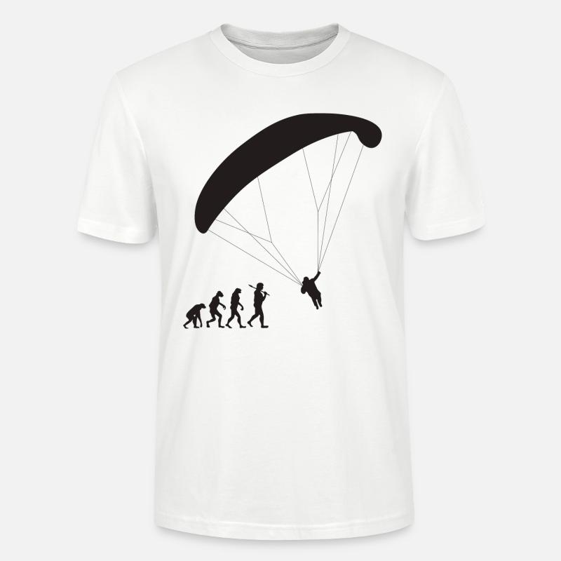 Paragliding Evolution - Stanley/Stella CRAFTER Unisex Organic T-Shirt - white