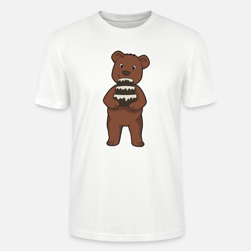 Gâteau d'ours - T-shirt bio CRAFTER Stanley Stella Unisexe - blanc