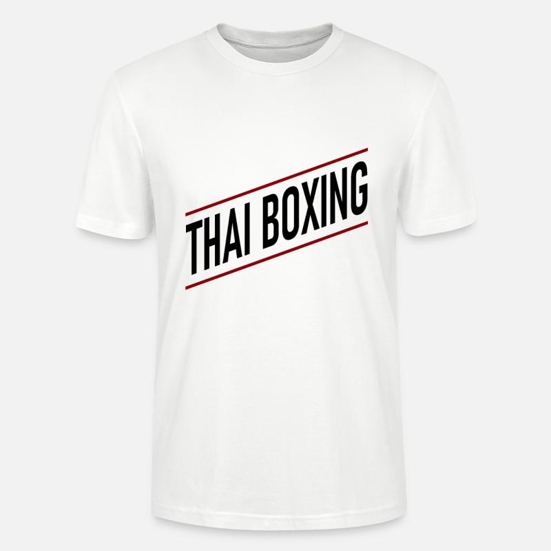 Boxe thai - T-shirt bio CRAFTER Stanley Stella Unisexe - blanc