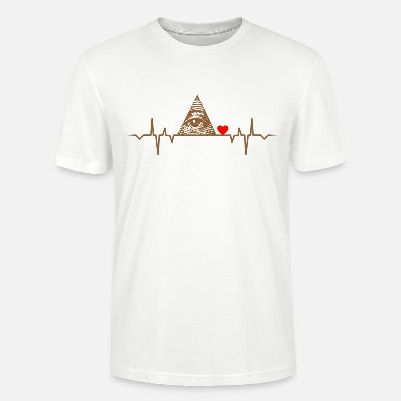 œil omniprésent illuminati illuminati - T-shirt bio CRAFTER Stanley Stella Unisexe - blanc