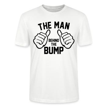 MAN BEHIND THE BUMP - Stanley/Stella CRAFTER Unisex Organic T-Shirt - white - Front - Alina (178cm) & Michal (187cm)