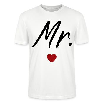 Mr - Stanley/Stella CRAFTER Unisex Organic T-Shirt - white - Front - Alina (178cm) & Michal (187cm)