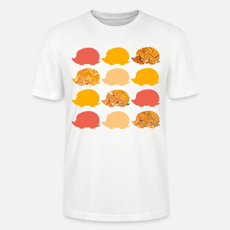 12 Hérisson E 266 - T-shirt bio CRAFTER Stanley Stella Unisexe - blanc
