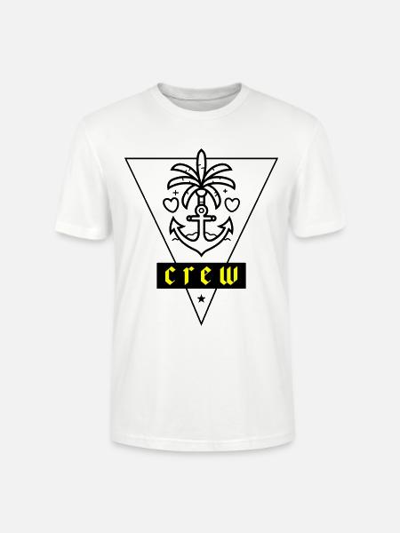 Crew Anchor Love Vacation - Stanley/Stella CRAFTER Unisex Organic T-Shirt - white