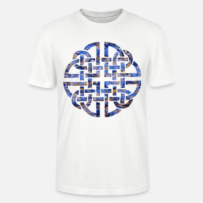 keltischer knoten 8 e 112 - Stanley/Stella Unisex Bio-T-Shirt CRAFTER - Weiß