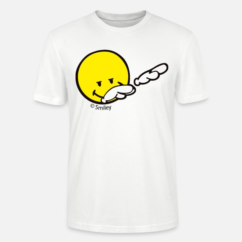 SmileyWorld Dabbing Move - Stanley/Stella Unisex Bio-T-Shirt CRAFTER - Weiß