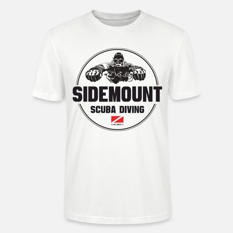 Sidemount Diver Cadeau Plongée - T-shirt bio CRAFTER Stanley Stella Unisexe - blanc