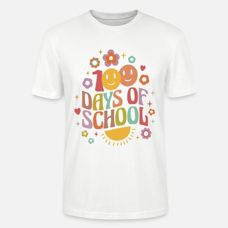 100 jours d’école - T-shirt bio CRAFTER Stanley Stella Unisexe - blanc