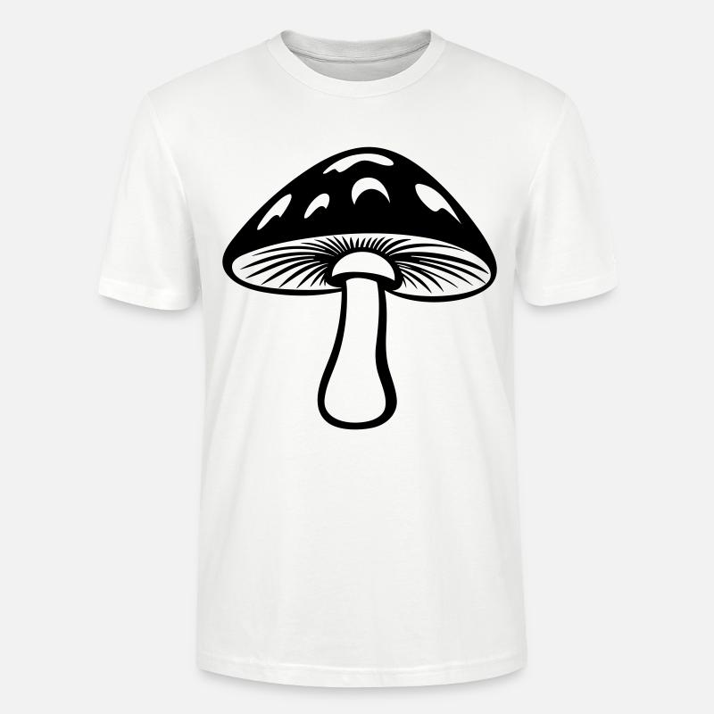 champignon - T-shirt bio CRAFTER Stanley Stella Unisexe - blanc