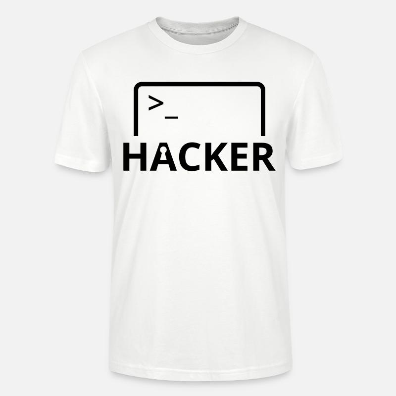 Hacker programmeur informatique - T-shirt bio CRAFTER Stanley Stella Unisexe - blanc