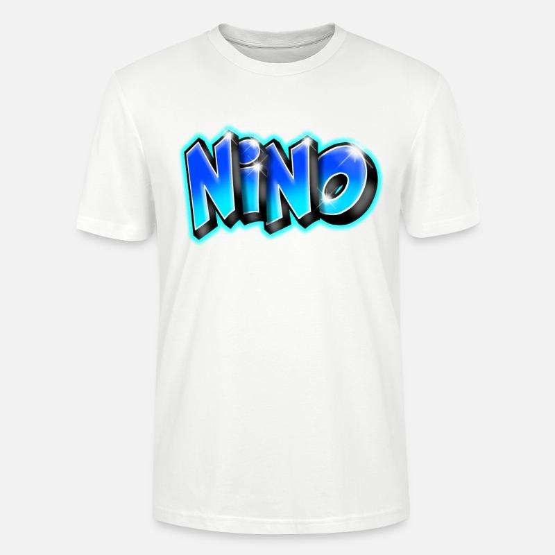 NINO graffiti name printable - Stanley/Stella Unisex Bio-T-Shirt CRAFTER - Weiß