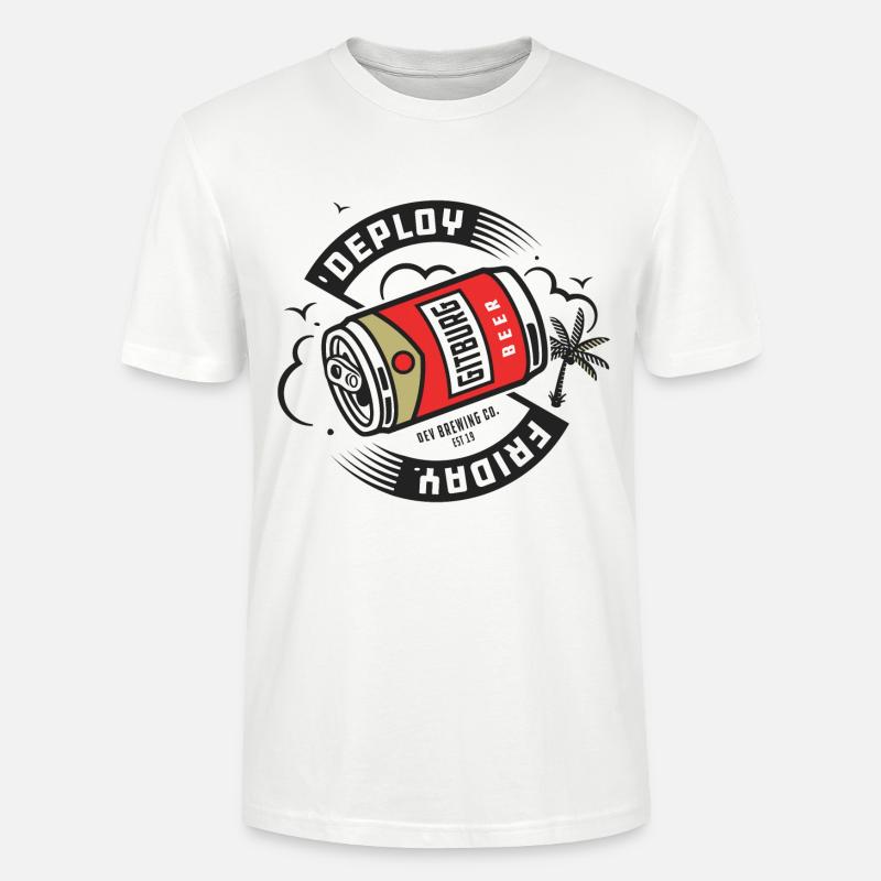 Deploy Friday - Stanley/Stella Unisex Bio-T-Shirt CRAFTER - Weiß