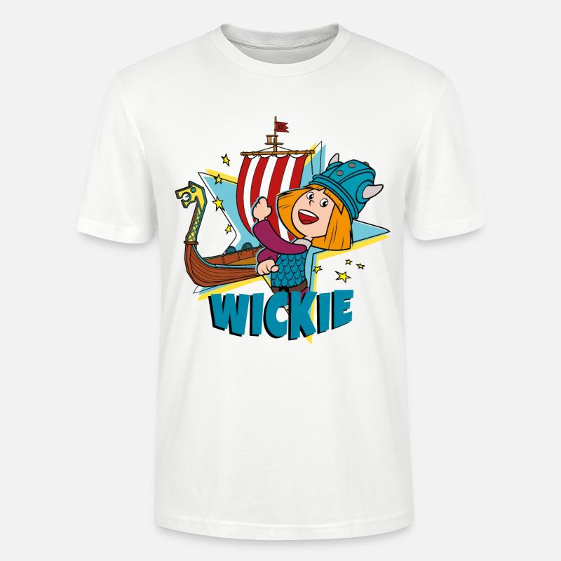 Vic le Viking Vikings - T-shirt bio CRAFTER Stanley Stella Unisexe - blanc
