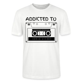Accro à la musique - T-shirt bio CRAFTER Stanley Stella Unisexe - blanc - Devant - Alina (178cm) & Michal (187cm)