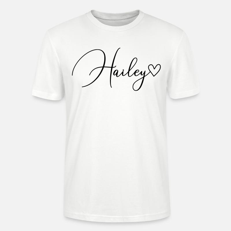 Hailey Name Vorname Mädchen - Stanley/Stella Unisex Bio-T-Shirt CRAFTER - Weiß