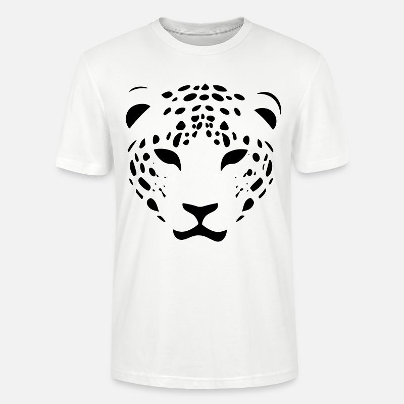 Léopard - T-shirt bio CRAFTER Stanley Stella Unisexe - blanc