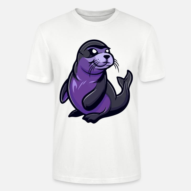 Robbe Tier Comic - Stanley/Stella Unisex Bio-T-Shirt CRAFTER - Weiß