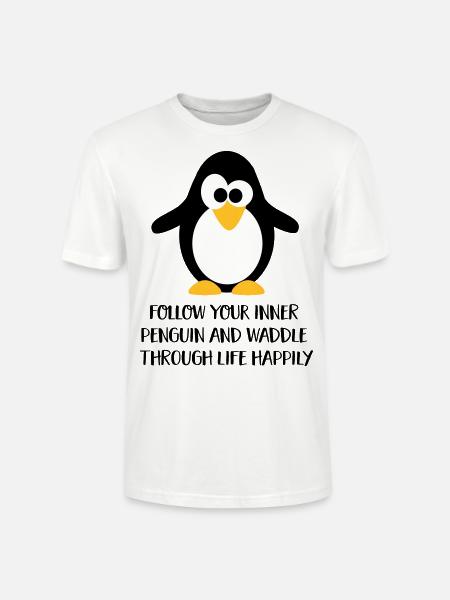 Pinguin - Stanley/Stella CRAFTER Unisex Organic T-Shirt - white